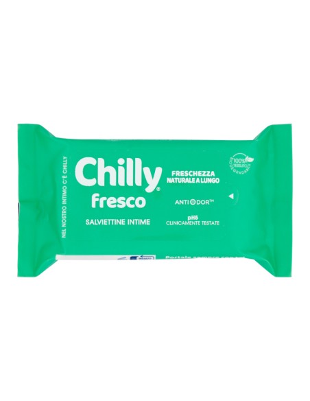 offerta Chilly Fresco Salviettine Intime Freschezza Naturale a Lungo 12 Pezzi