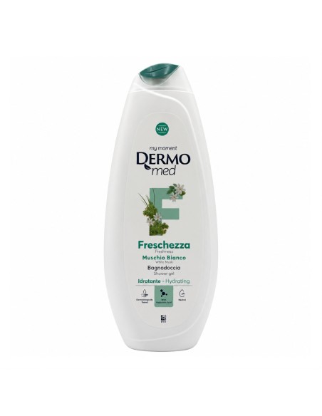offerta Dermomed My Moment Bagnodoccia Idratante Freschezza Muschio Bianco con Acido Ialuronico 650 ml