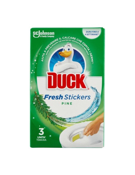 offerta Duck Fresh Stickers Easy Clean Pine Adesivi Pulenti e Profumati per WC 3 Pezzi 27 g