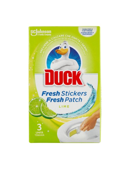 offerta Duck Fresh Stickers Easy Clean Lime Adesivi Pulenti e Profumati per WC 3 Pezzi 27 g