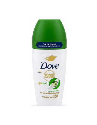 offerta Dove Advanced Care Go Fresh Deodorante Roll-On Antitraspirante al Cetriolo 72 Ore 50 ml