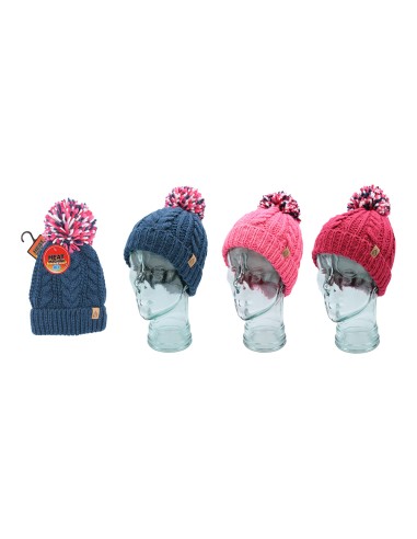 offerta Heat Machine Cappello in Maglia a Trecce con Pompon