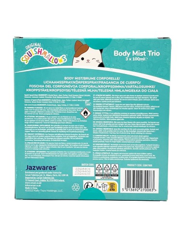 offerta Squishmallows Set Regalo Spray Acqua Profumata Corpo