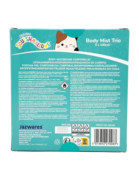 offerta Squishmallows Set Regalo Spray Acqua Profumata Corpo