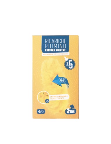 offerta Utm 5 Ricariche Piumino Cattura Polvere 360.