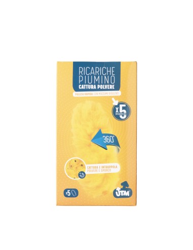 offerta Utm 5 Ricariche Piumino Cattura Polvere 360.