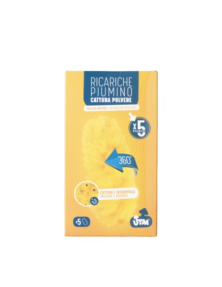 offerta Utm 5 Ricariche Piumino Cattura Polvere 360.