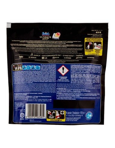 offerta Finish Powerball Ultimate Plus All In 1 Limone Pastiglia Detergente Lavastoviglie 14 Tabs