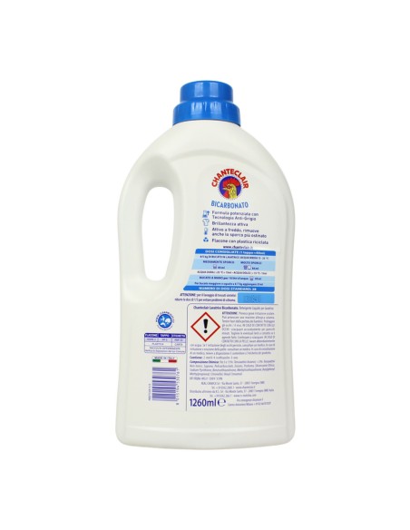offerta Chanteclair Detersivo Liquido per Lavatrice Bicarbonato Brillantezza Attiva 1260 ml offerta Chanteclair Detersivo Liquido per Lavatrice Bicarbonato Brillantezza Attiva 1260 ml