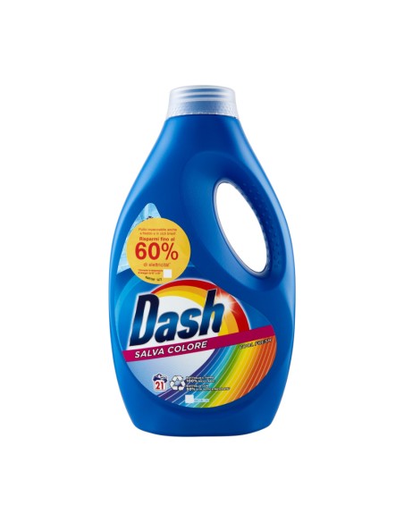 offerta Dash Detersivo Liquido Lavatrice Salva Colore 5 Azioni 21 Lavaggi 1050 ml