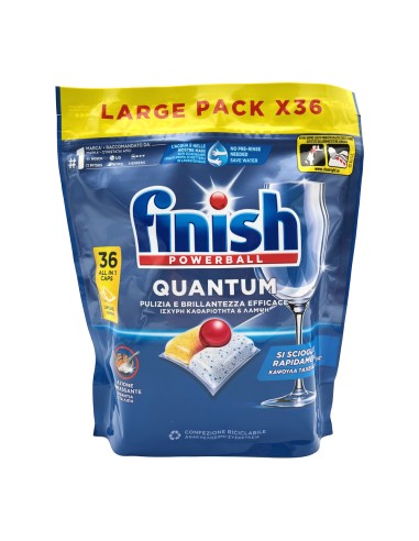 offerta Finish Powerball Quantum All In 1 Limone Detergente Lavastoviglie 36 Tabs