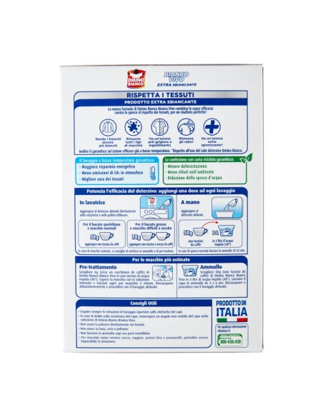 offerta Omino Bianco Sbiancante in Polvere Bianco Vivo 500 g