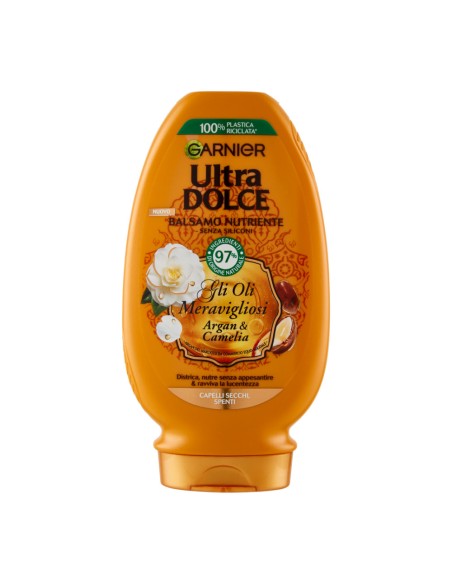 offerta Garnier Ultra Dolce Balsamo Nutriente gli Oli Meravigliosi Argan e Camelia 200 ml