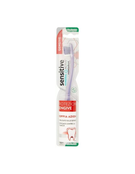 offerta Mentadent Spazzolino Sensitive Mineral Active Protezione Gengive Setole Ultra Morbide