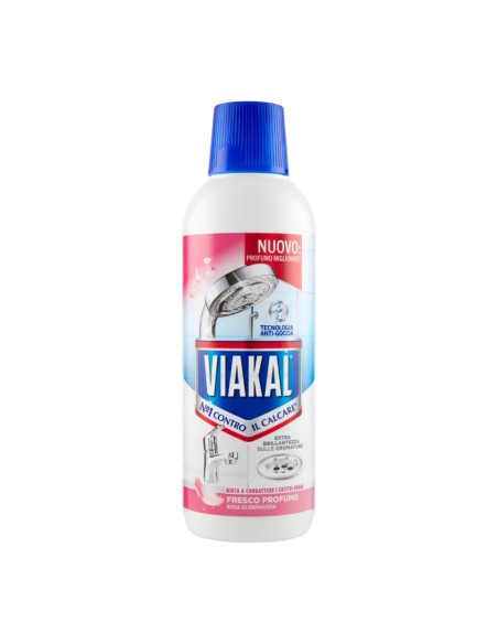 offerta Viakal Classico Disincrostante Liquido Anticalcare Profumo Rosa di Primavera 470 ml