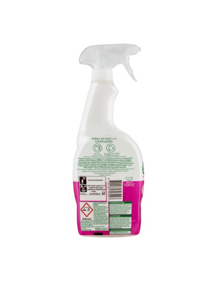 offerta Cif Spray Attivo Multiuso con Candeggina 100% Igienizzante 650 ml