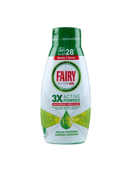 offerta Fairy Platinum Gel Detergente LavastoviglieFragranza Limone 28 Lavaggi 504 ml