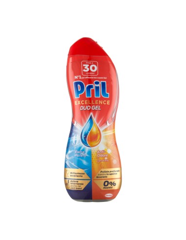 offerta Pril Excellence Duo Gel Lavastoviglie Anti-Odore 30 Lavaggi 540 ml