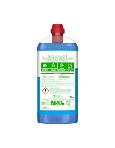 offerta Ajax Detergente Liquido Disinfettante Senza Candeggina Multisuperficie 1,25 L