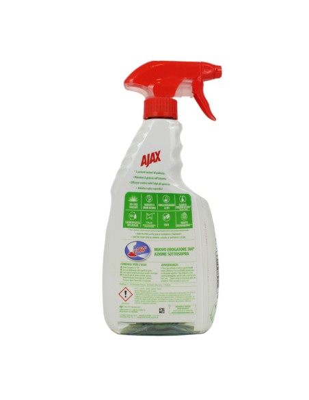 offerta Ajax Spray Sgrassatore Universale 99% Ingredienti Origine Naturale 600 ml