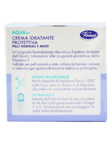 offerta Venus Aqua24 Crema Viso Idratante Protettiva Pelli Normali e Miste 50 ml