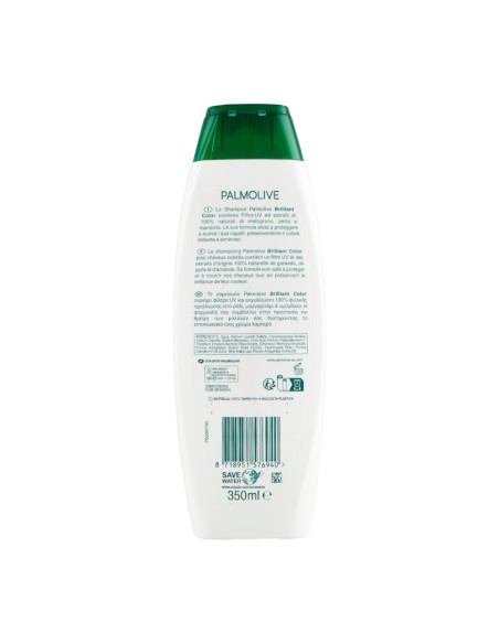 offerta Palmolive Naturals Shampoo Brillant Color con Melograno per Capelli Colorati 350 ml