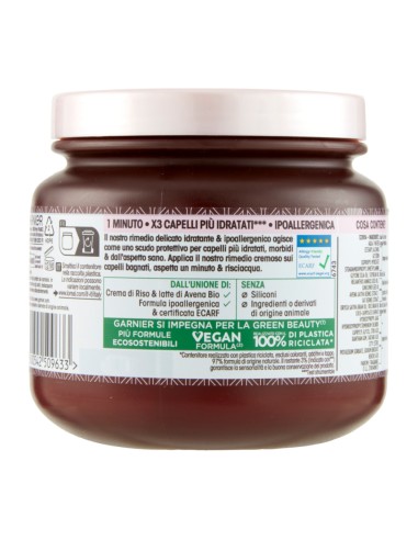 offerta Garnier Ultra Dolce Hair Remedy Maschera Delicata Idratante Delicatezza Avena 340 ml