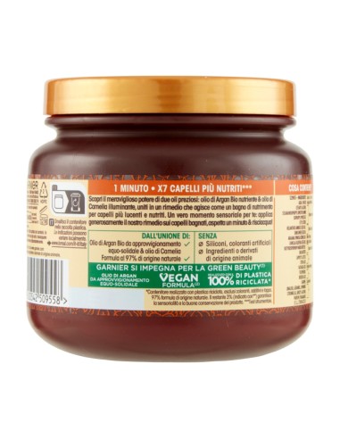 offerta Garnier Ultra Dolce Hair Remedy Maschera Nutriente con Argan e Camelia 340 ml