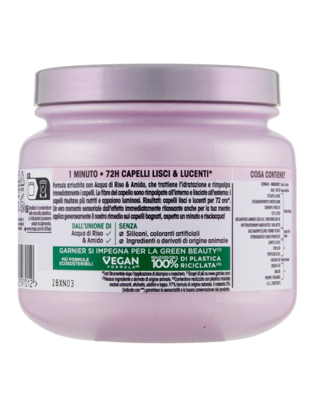 offerta Garnier Ultra Dolce Hair Remedy Maschera Lisciante Acqua di Riso e Amido 340 ml