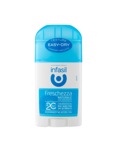 offerta Infasil Deodorante Stick Freschezza Naturale con Emollienti 40 ml