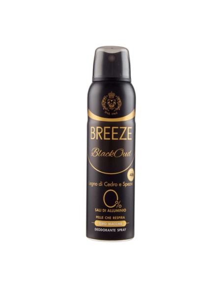 offerta Breeze BlackOud Deodorante Spray Fragranza Legno di Cedro e Spezie 150 ml