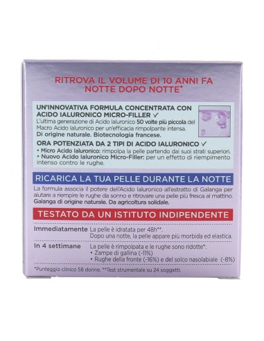 offerta L'Oreal Paris Revitalift Filler Crema Viso Notte con Acido Ialuronico 50 ml