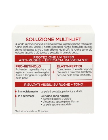 offerta L'Oreal Paris Revitalift Crema Viso Trattamento Giorno SPF30 Multi-Lift 50 ml