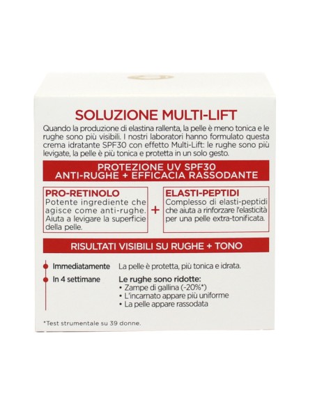 offerta L'Oreal Paris Revitalift Crema Viso Trattamento Giorno SPF30 Multi-Lift 50 ml