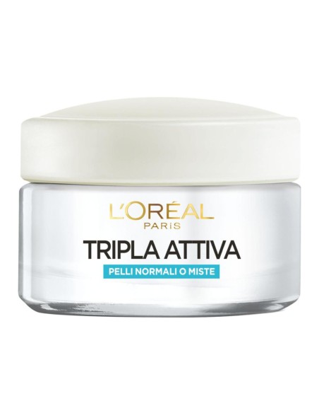 offerta L'Oreal Paris Tripla Attiva Crema Viso Giorno Idratante Pelli Normali e Miste 50 ml