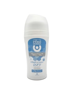 Infasil Donna Puro Deodorante Roll-On per Pelli Sensibili Nichel Tested 50 ml