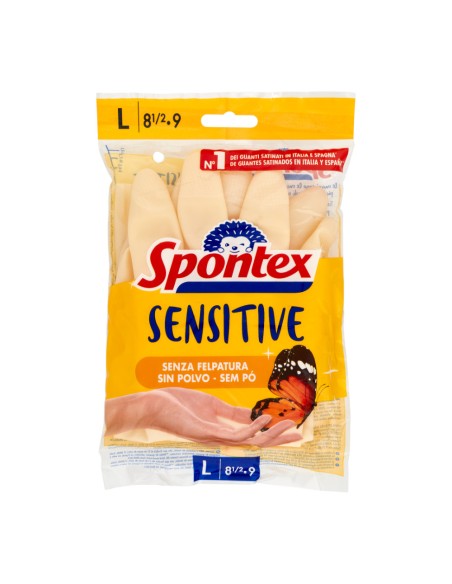 offerta Spontex Sensitive Guanti in Lattice Naturale Senza Felpatura Taglia L offerta Spontex Sensitive Guanti in Lattice Naturale Senza Felpatura Taglia L