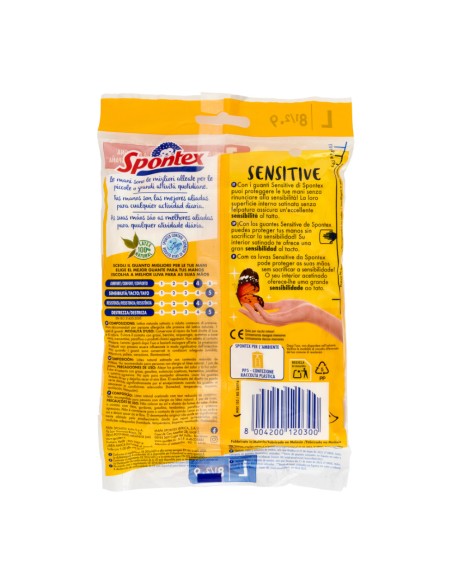 offerta Spontex Sensitive Guanti in Lattice Naturale Senza Felpatura Taglia L offerta Spontex Sensitive Guanti in Lattice Naturale Senza Felpatura Taglia L