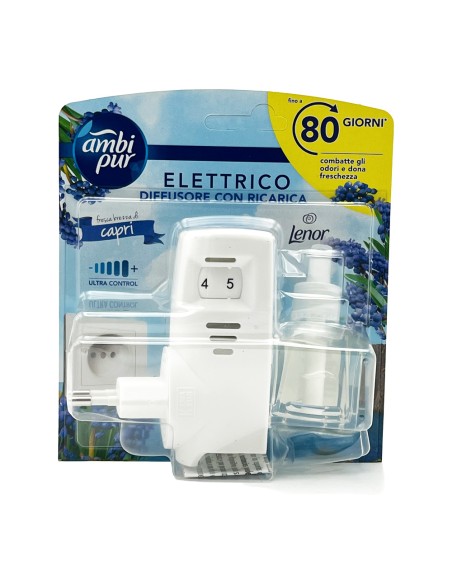 offerta Ambi Pur Lenor Diffusore Elettrico con Ricarica Fresca Brezza di Capri 20 ml