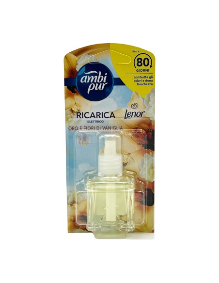 offerta Ambi Pur Lenor Ricarica Diffusore Elettrico Regolabile Oro e Fiori di Vaniglia 20 ml