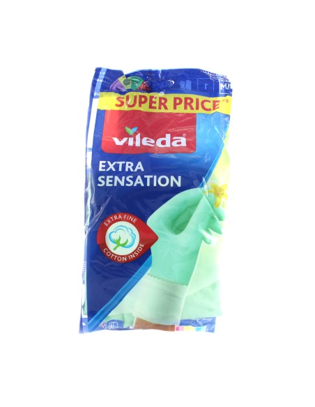 offerta Vileda Extra Sensation Guanti Sottili Rivestimento Interno in Cotone Taglia Media M offerta Vileda Extra Sensation Guanti Sottili Rivestimento Interno in Cotone Taglia Media M