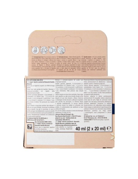 offerta Glade Essential Oil Ricariche per Diffusore Elettrico Fragranza Vaniglia in Fiore 2x20 ml