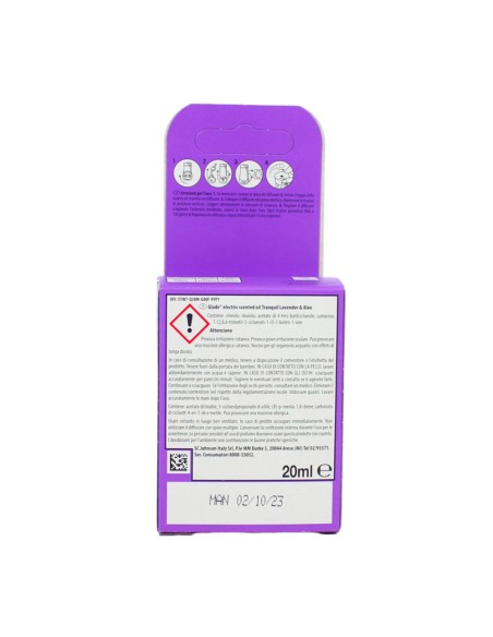 offerta Glade Essential Oil Ricarica Diffusore Elettrico Tranquil Lavanda e Aloe 20 ml
