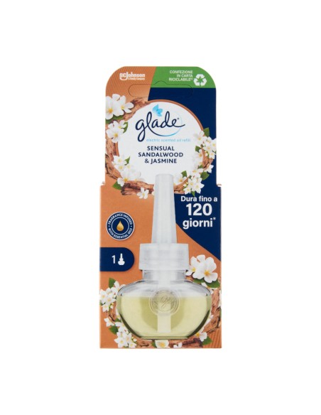 offerta Glade Essential Oil Ricarica per Diffusore Elettrico Fragranza Sandalo e Gelsomino 20 ml