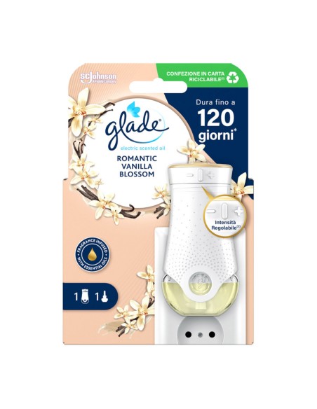 offerta Glade Essential Oil Diffusore Elettrico con Ricarica Fragranza Fiori di Vaniglia 20 ml