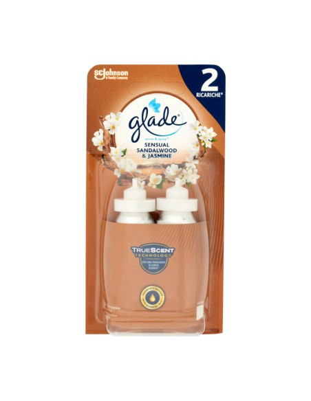 offerta Glade Sense & Spray Ricariche per Diffusore Elettrico Fragranza Sandalo e Gelsomino 2x18 ml