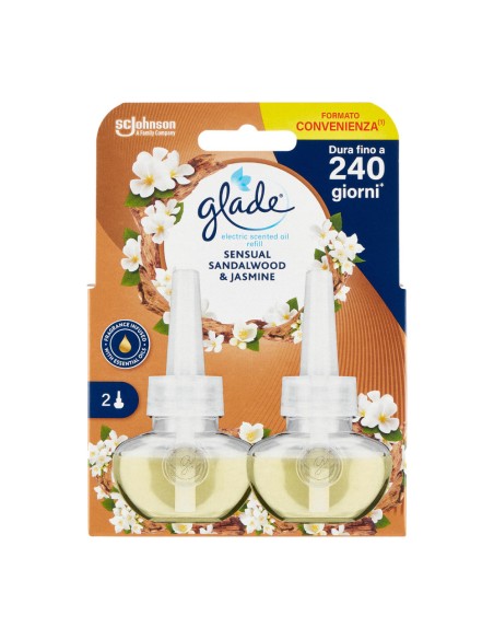 offerta Glade Essential Oil Ricariche Diffusore Elettrico Fragranza Sandalo e Gelsomino 2x20 ml