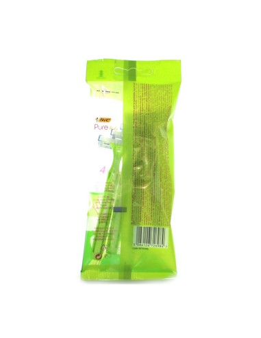 offerta Bic Pure Lady Rasoio Trilame e Striscia Lubrificante con Aloe 4 Pezzi