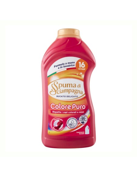 offerta Spuma di Sciampagna Bucato Delicato Detersivo Liquido Colore Puro 800 ml