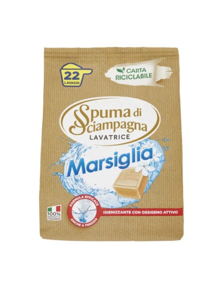 offerta Spuma di Sciampagna Lavatrice Detersivo in Polvere Marsiglia 990 g